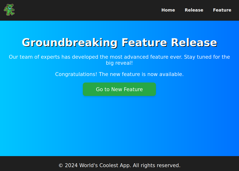 New feature unlocked after forged validation server response