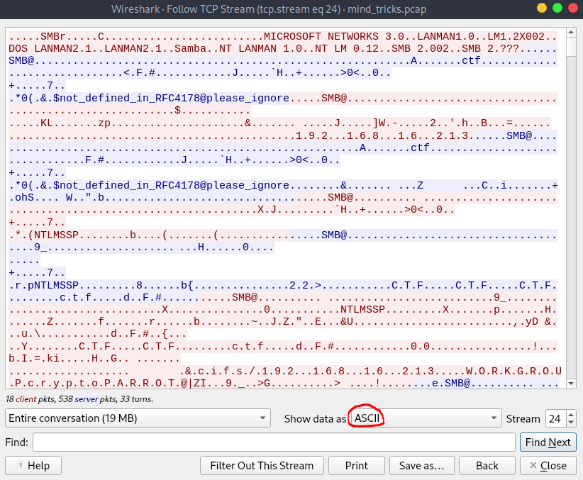 Converting TCP stream data from ASCII to raw and saving file