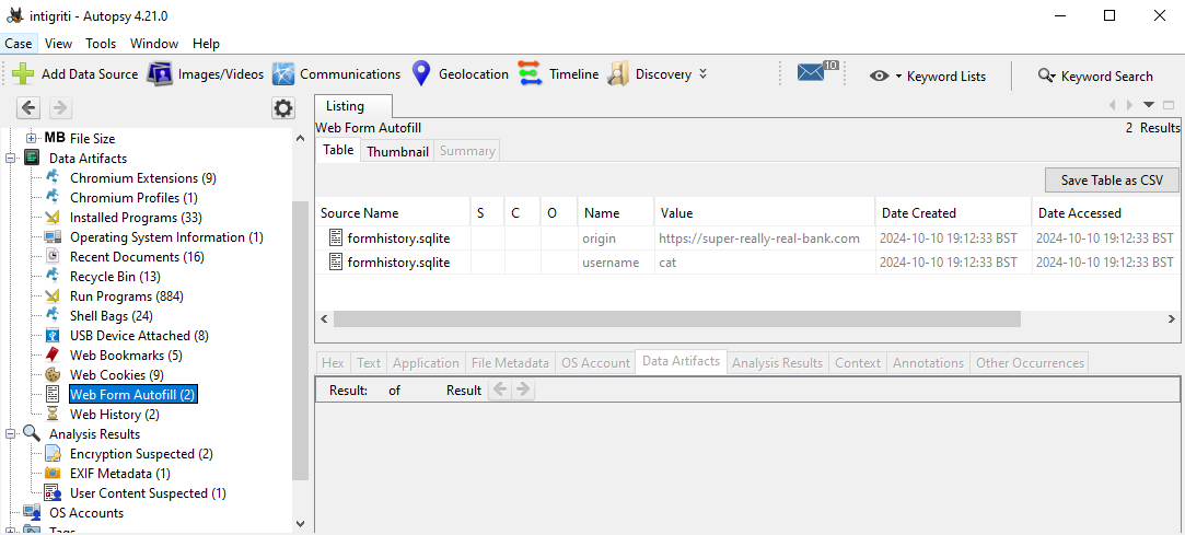 Browser history entry for super-really-real-bank.com