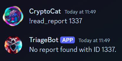 Reading a specific report by ID