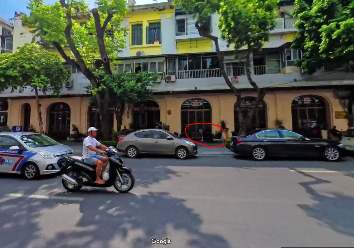 View showing matching seating and tables