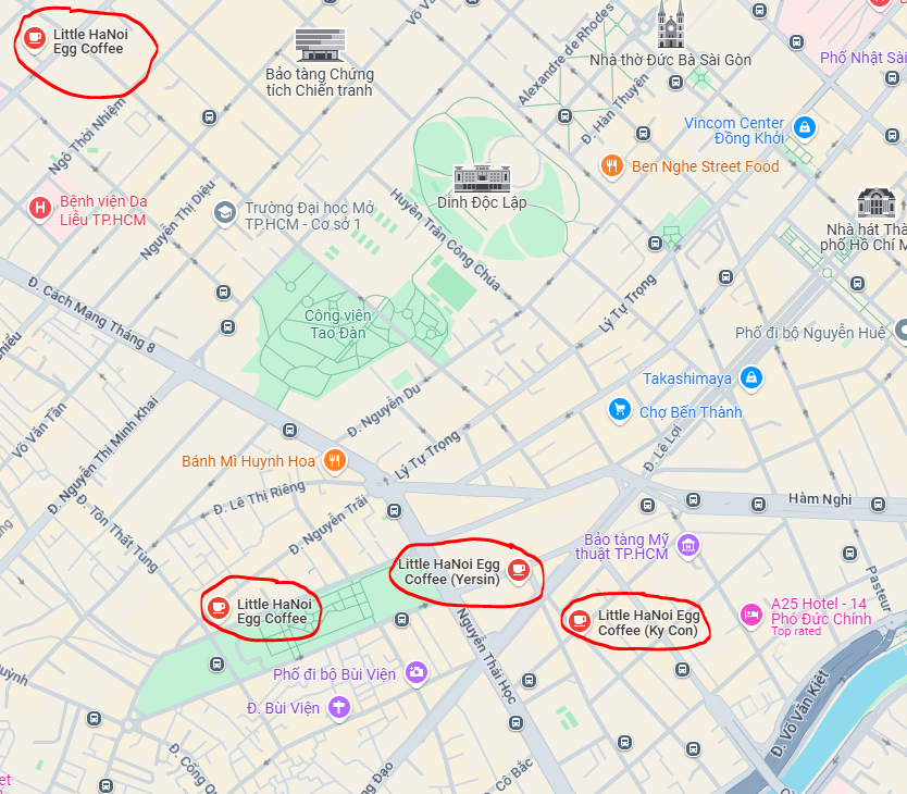 Refined map search without panning