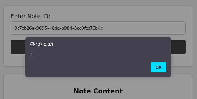 Stored XSS payload executing via contact endpoint and injected image onerror handler