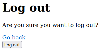 Logout endpoint accessible without authentication