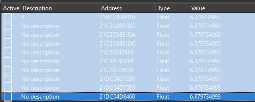 Editing multiple coordinate addresses to prevent player position reset