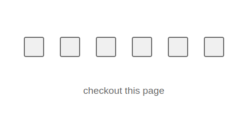 Homepage showing six disabled checkboxes before any interaction