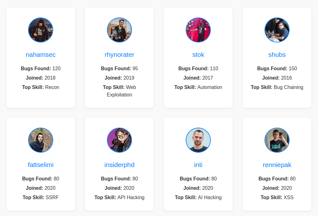 Endpoint fuzzing results using provided wordlist