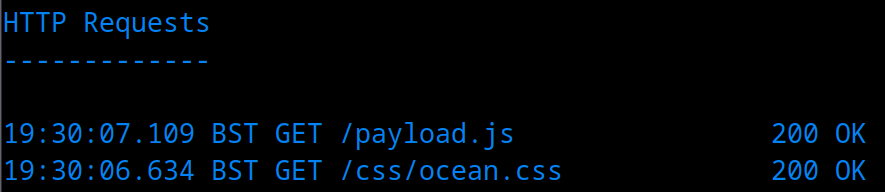External JavaScript imported via CSS does not execute, showing only CSS loads without JS execution