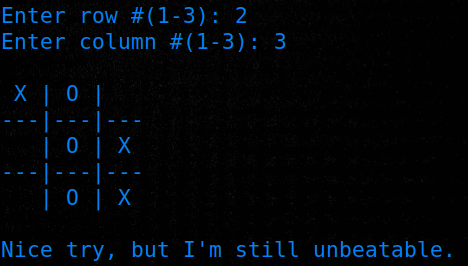 CryptoCat losing to tic-tac-toe bot