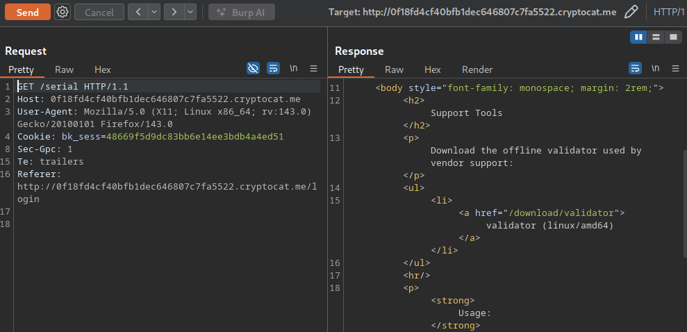Offline validator binary download link