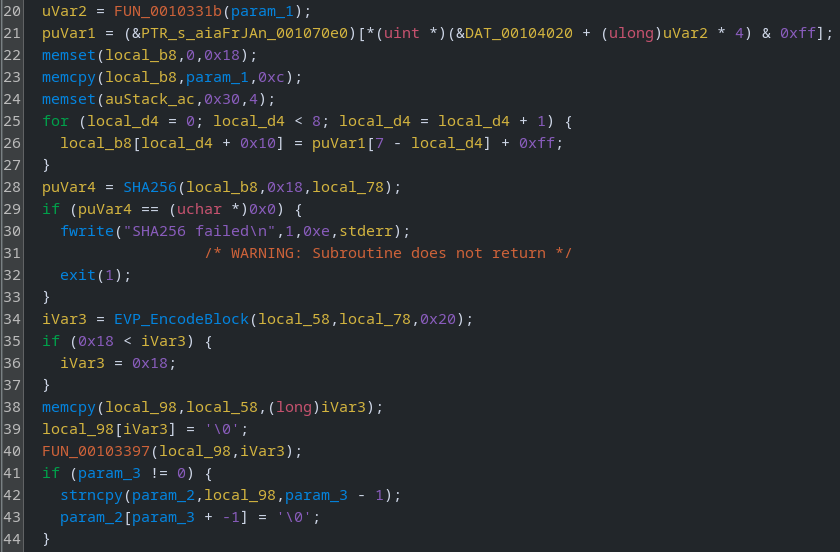 Unknown function (1)