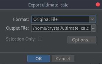 Exporting patched binary from Ghidra