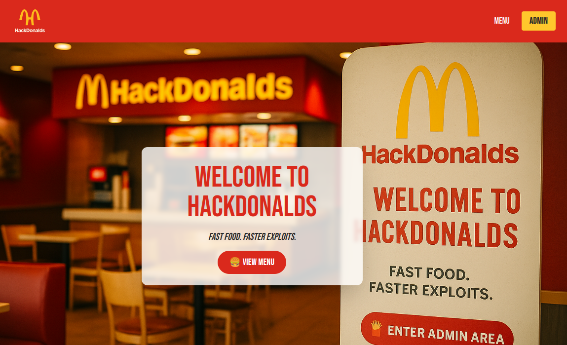 HackDonalds homepage