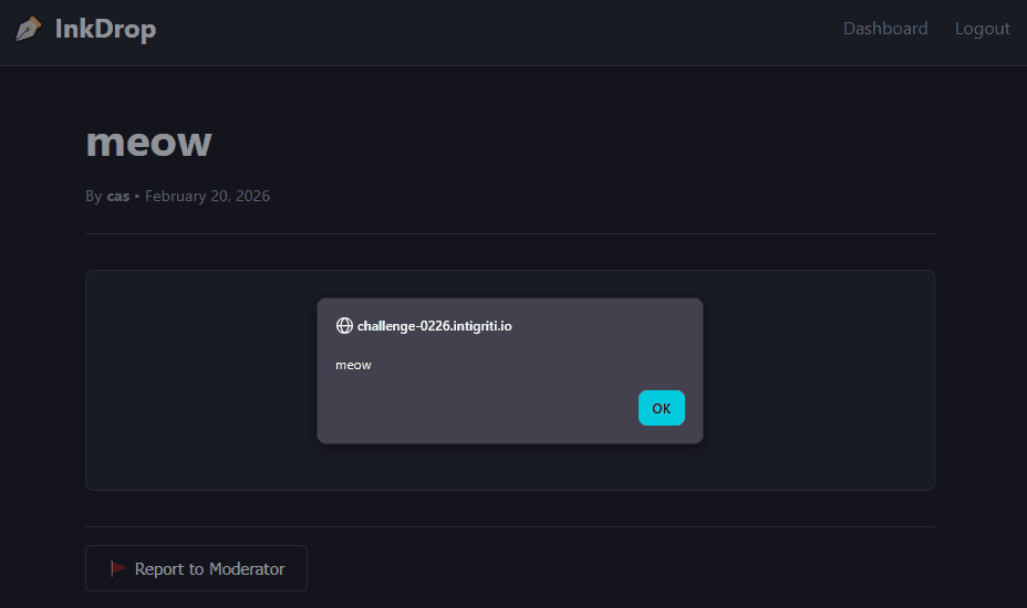 Alert proof via JSONP