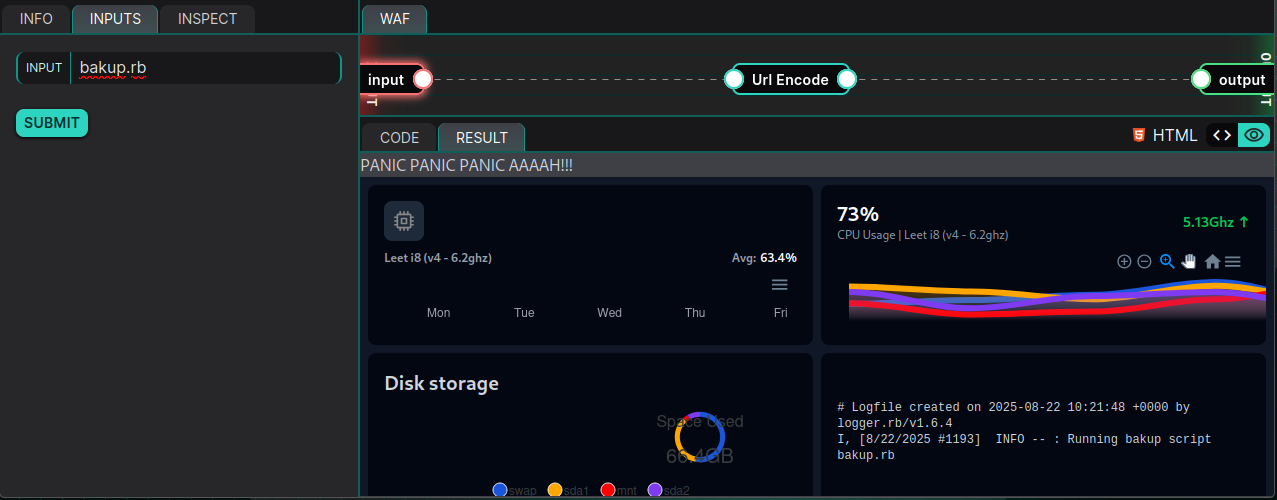 Default bakup.rb script executed successfully