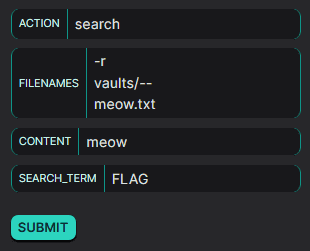 Argument injection payload for cp and grep