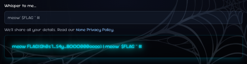 Successful command injection using NFKC-normalised fullwidth apostrophe to leak the flag